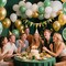 Sage Green White Gold Balloon Garland Arch Kit, 146Pcs Latex Balloons Different Sizes for Birthday Baby Shower Gender Reveal Wedding Party Decoration